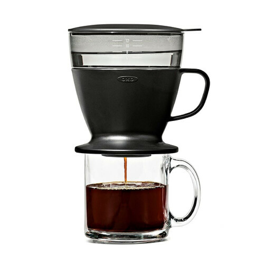 Pour Over Coffee Maker with Water Tank - Matte Black L8