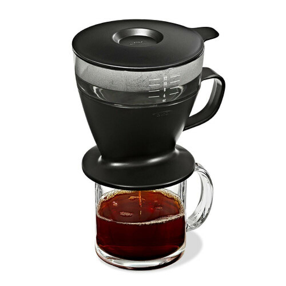 Pour Over Coffee Maker with Water Tank - Matte Black L8