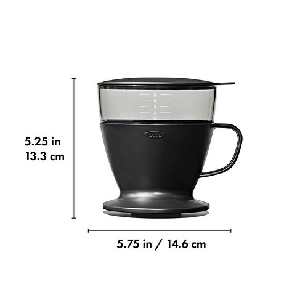 Pour Over Coffee Maker with Water Tank - Matte Black L8