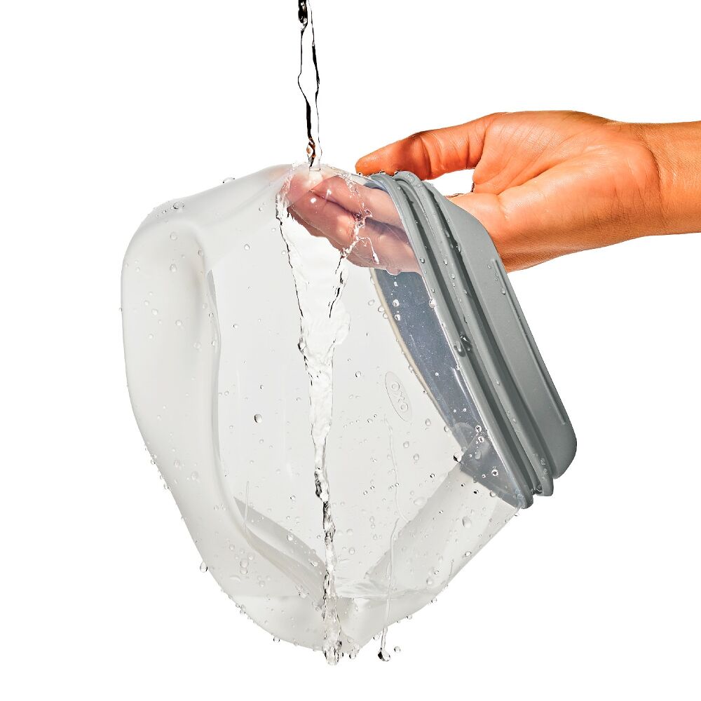 Silicone Reusable Bag Stand-Up Half Gallon (64 oz) - Fog T2