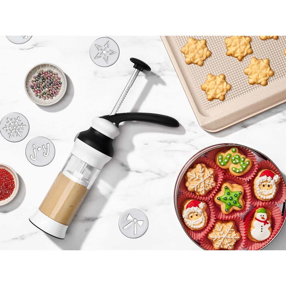 Holiday Cookie Press and Disk Set Bundle M1