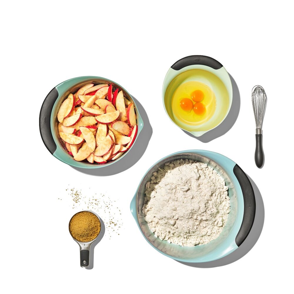 3 Piece Mixing Bowl Set - Cadet Blue, Tower Grey, Jade R1