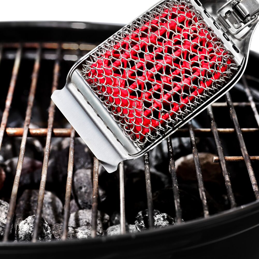 Coiled Grill Brush With Replaceable Head N4