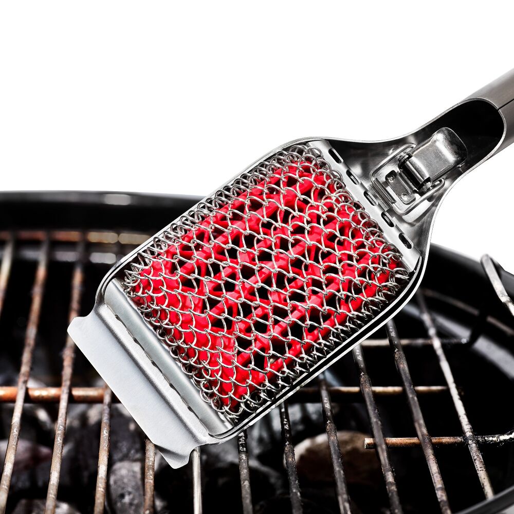 Coiled Grill Brush With Replaceable Head N4