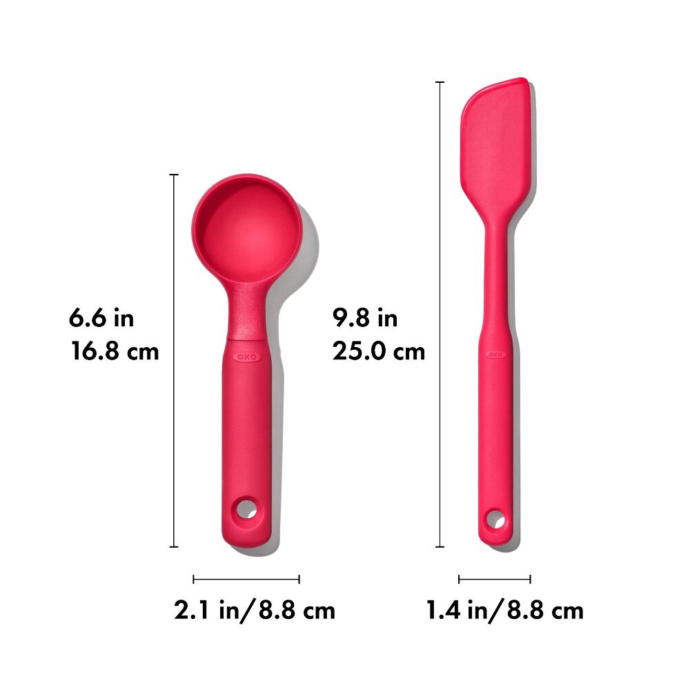 Silicone Cookie Scoop & Small Spatula Set Q9