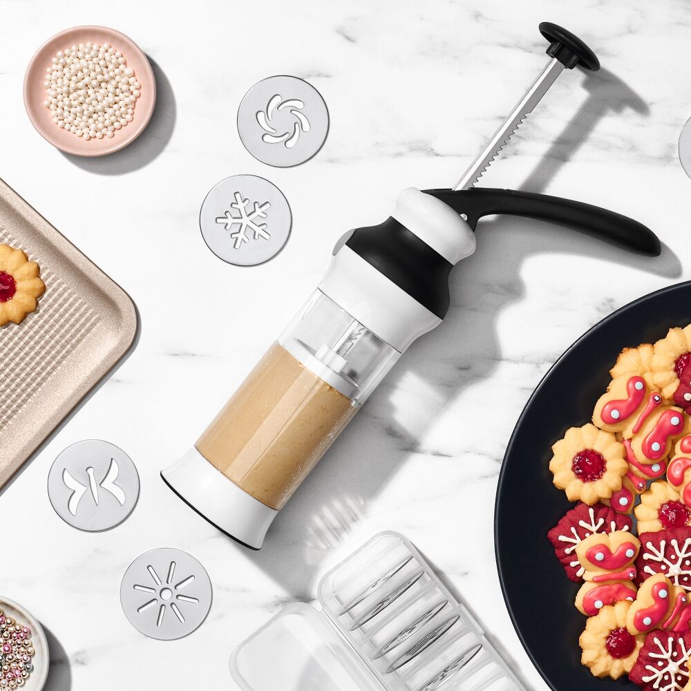Holiday Cookie Press and Disk Set Bundle M1