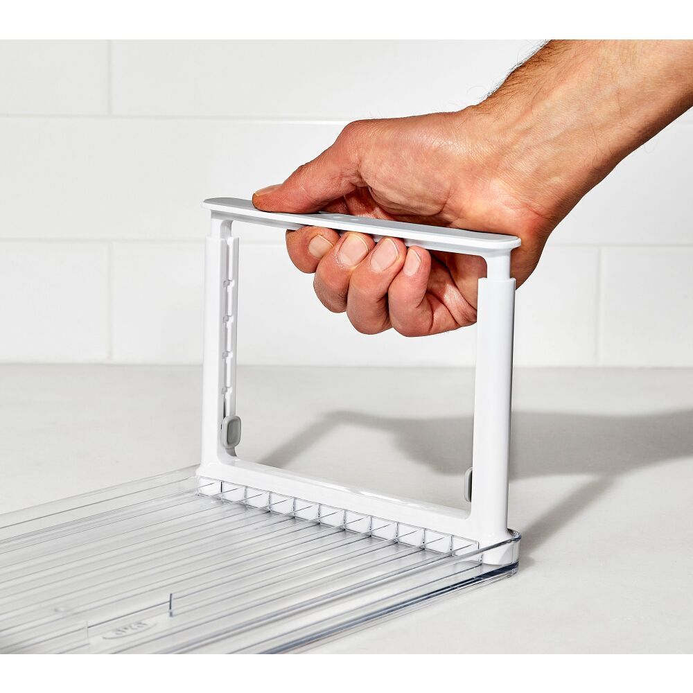 Adjustable Refrigerator Shelf Riser Q1