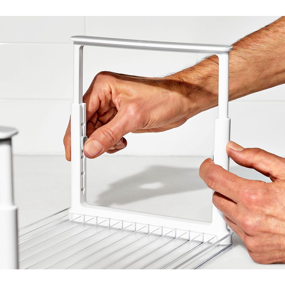 Adjustable Refrigerator Shelf Riser Q1