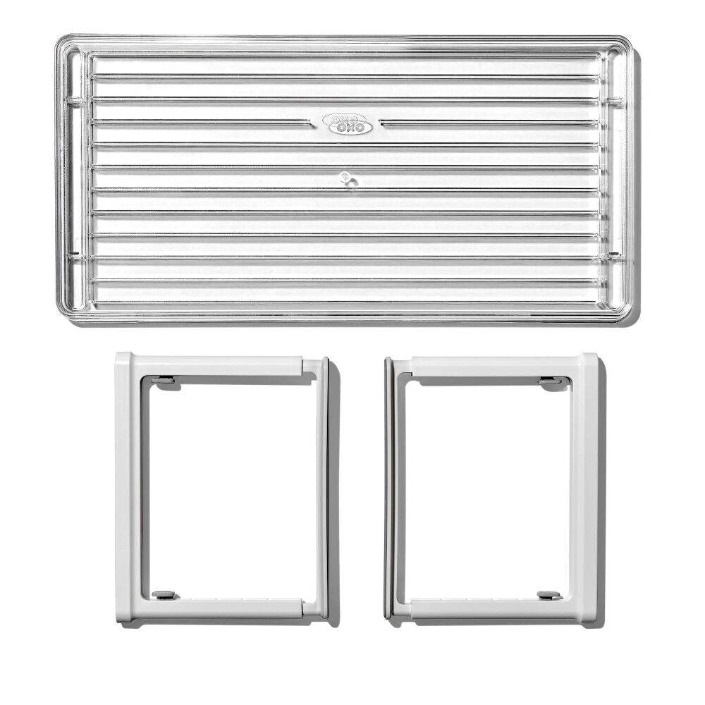 Adjustable Refrigerator Shelf Riser Q1