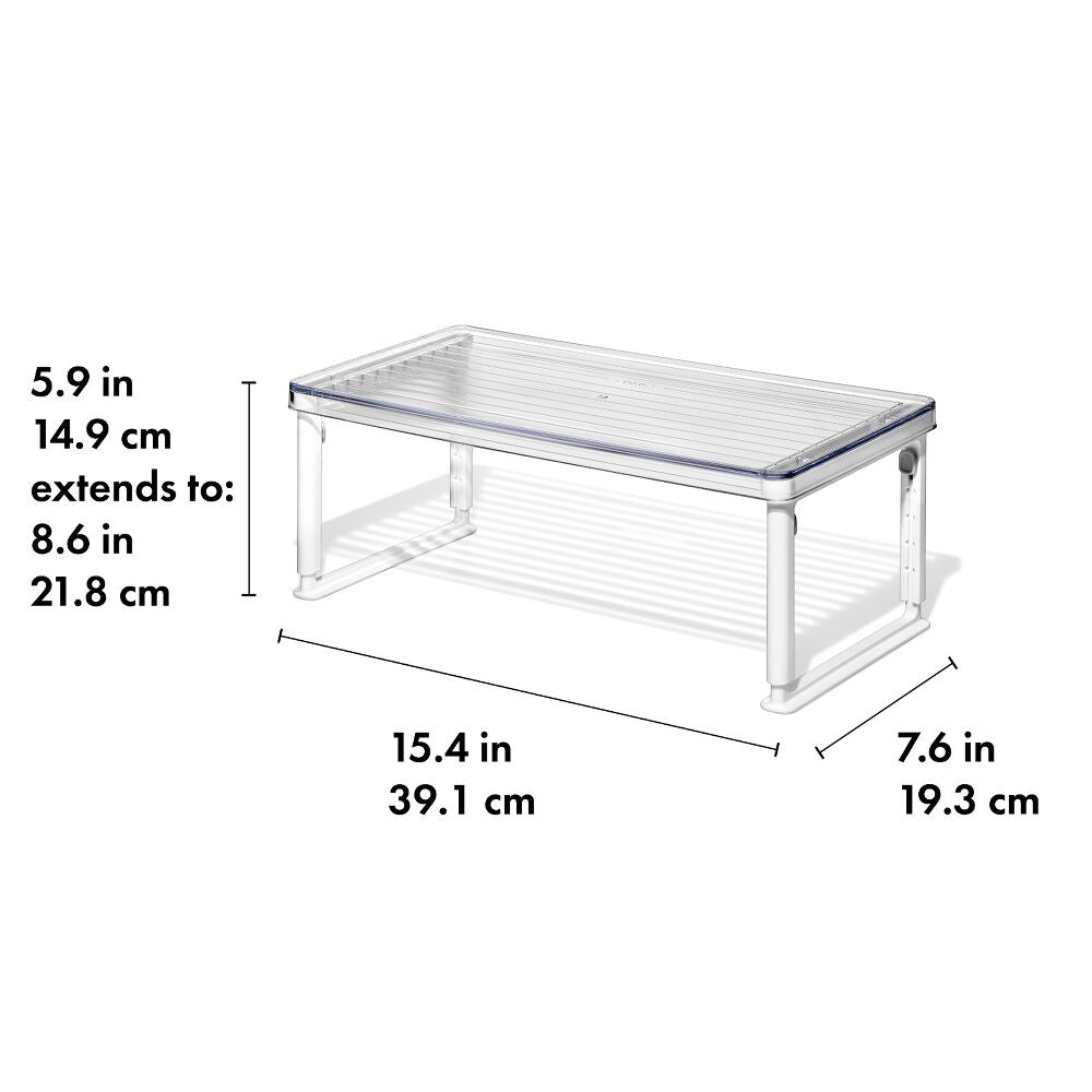 Adjustable Refrigerator Shelf Riser Q1