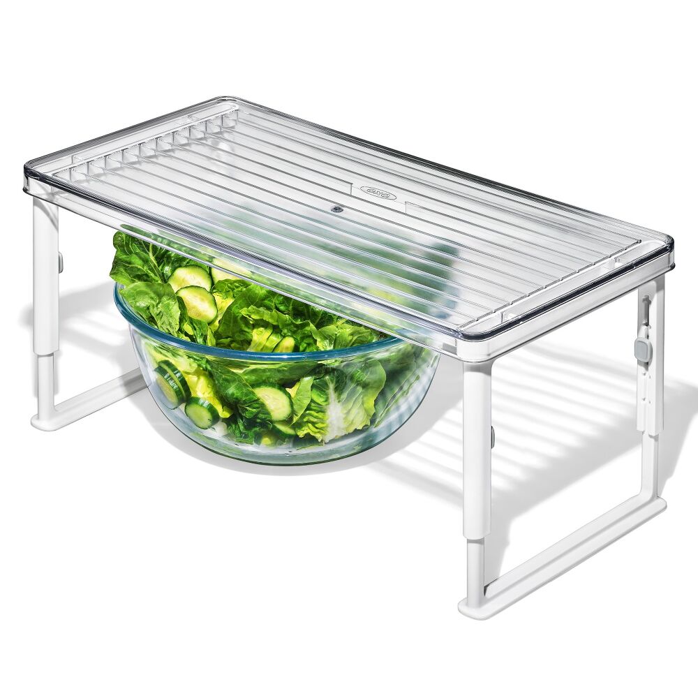 Adjustable Refrigerator Shelf Riser Q1