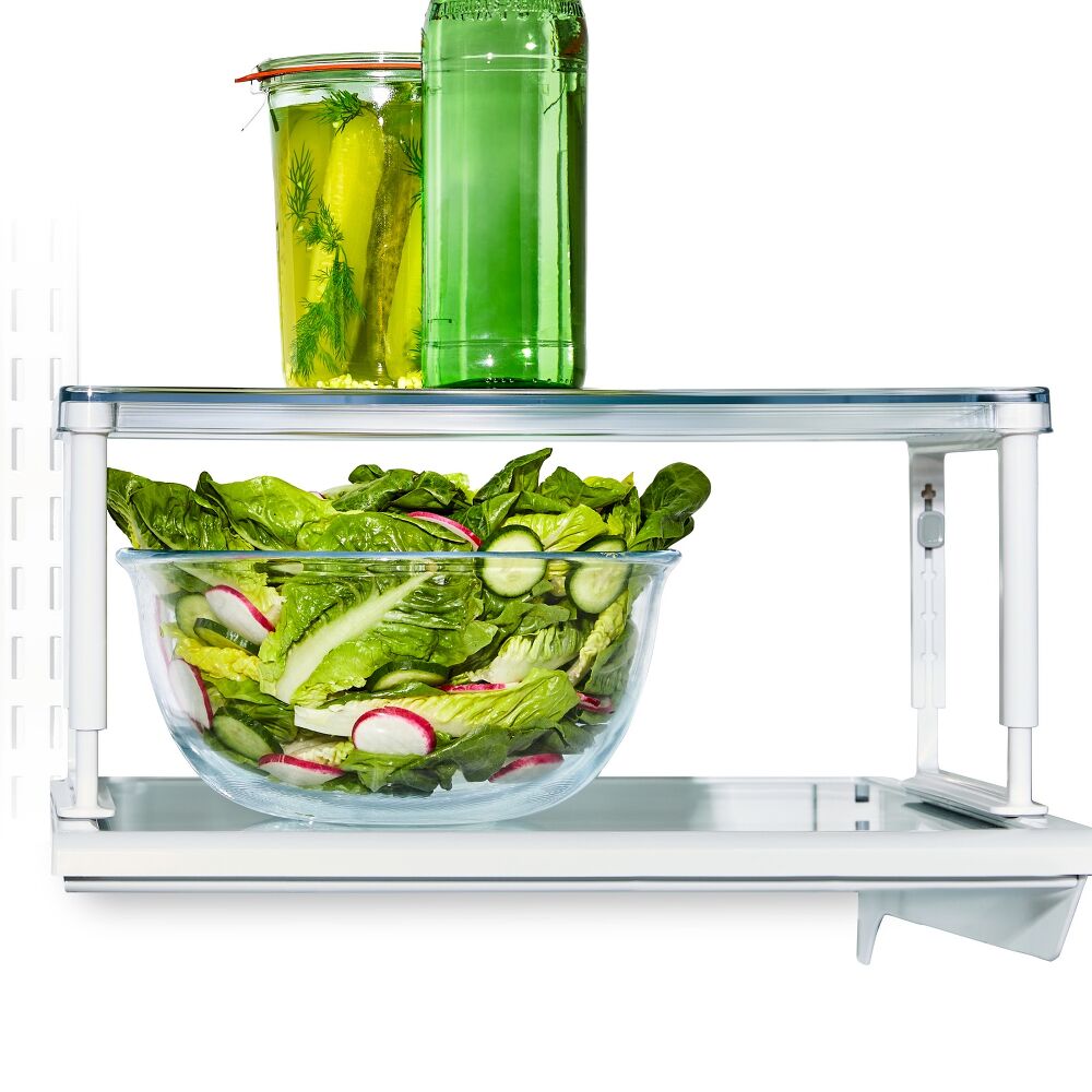 Adjustable Refrigerator Shelf Riser Q1