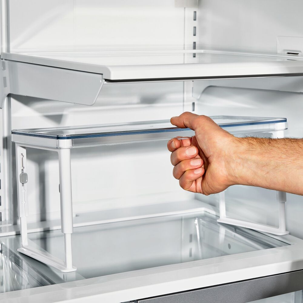 Adjustable Refrigerator Shelf Riser Q1