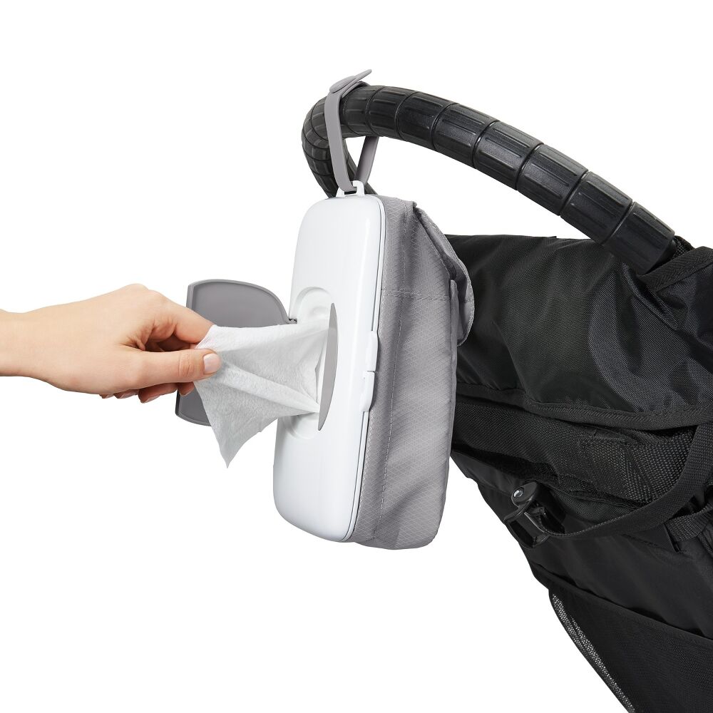 On-the-Go Wipes Dispenser with Diaper Pouch J8