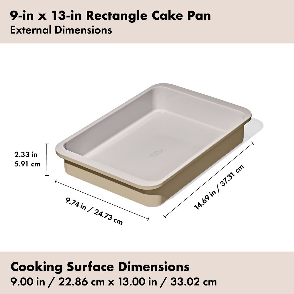 Non-Stick Pro Ceramic Coated Metal Bakeware 9" x 13" Cake Pan B4