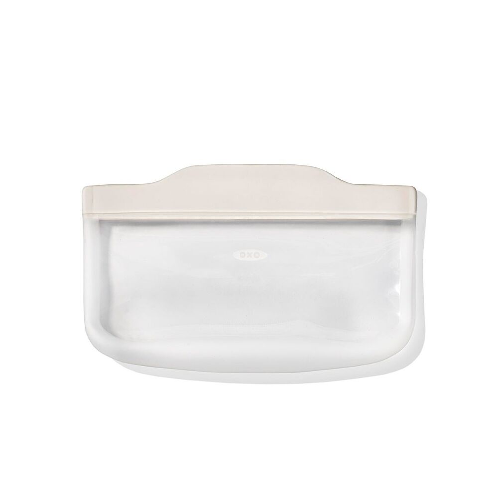 Silicone Reusable Bag - Snack Bag (12 oz) - Oat P6